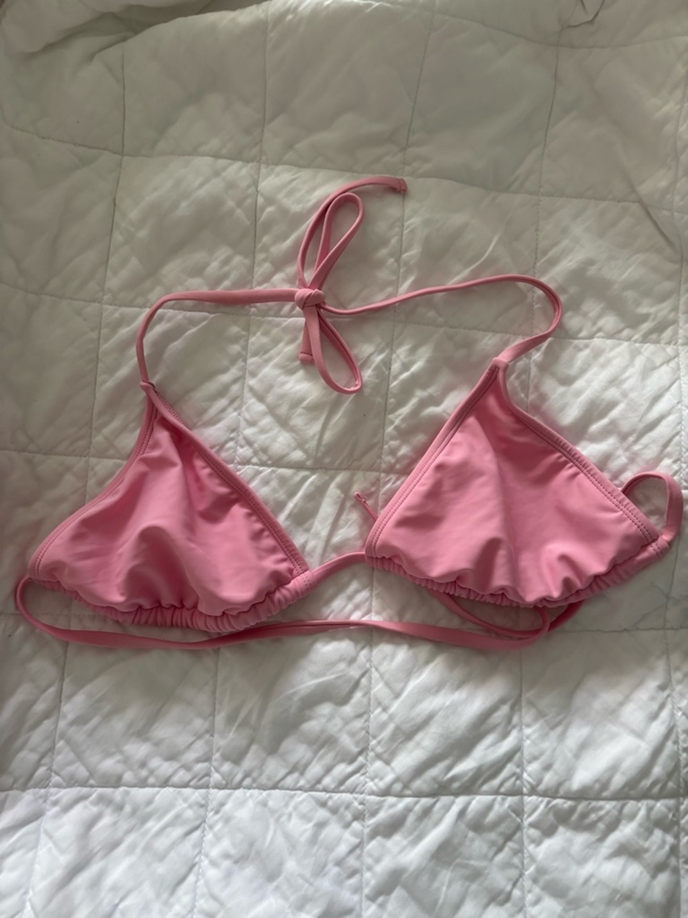 Xhilaration Light Pink Triangle String Bikini Top